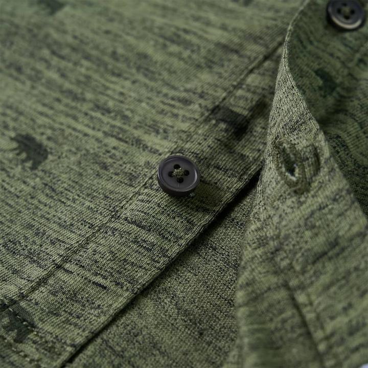 Produktbild VidaXL Kinderhemd Khaki Melange 128,Material: 80 % Baumwolle. 20 (128)