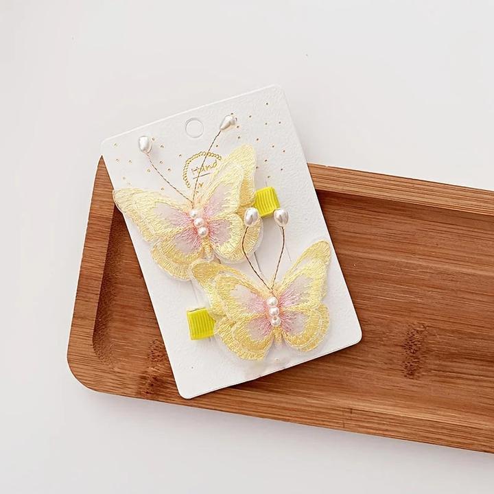 Activity Board Schmetterlings-Haarspangen mit Pailletten