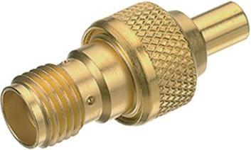 Produktbild Huber & Suhner HF-Adapter, Gerade, mmCX-Buchse - SMA-Buchse, 50Ohm