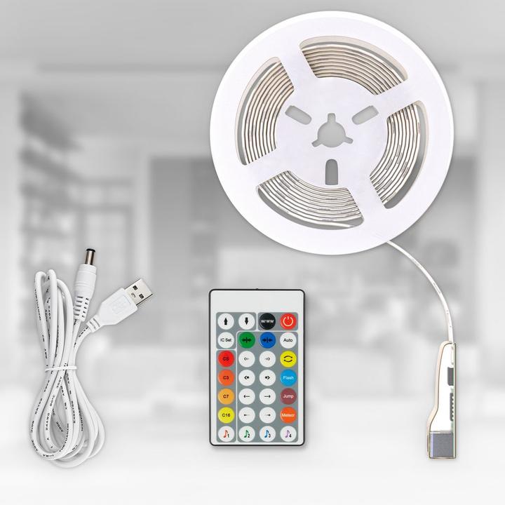 Immagine prodotto B.K.Licht Striscia LED RGB magica (RGB, 500 cm, Interno)