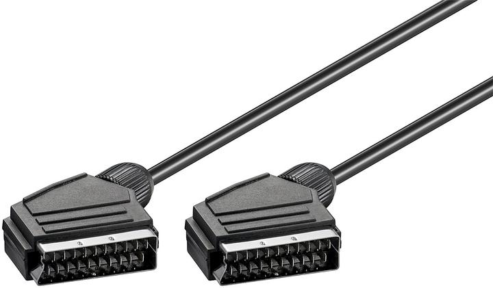 Actual product image Goobay Scart connection cable, nickel-plated, ø 7 mm (2 m, Scart)