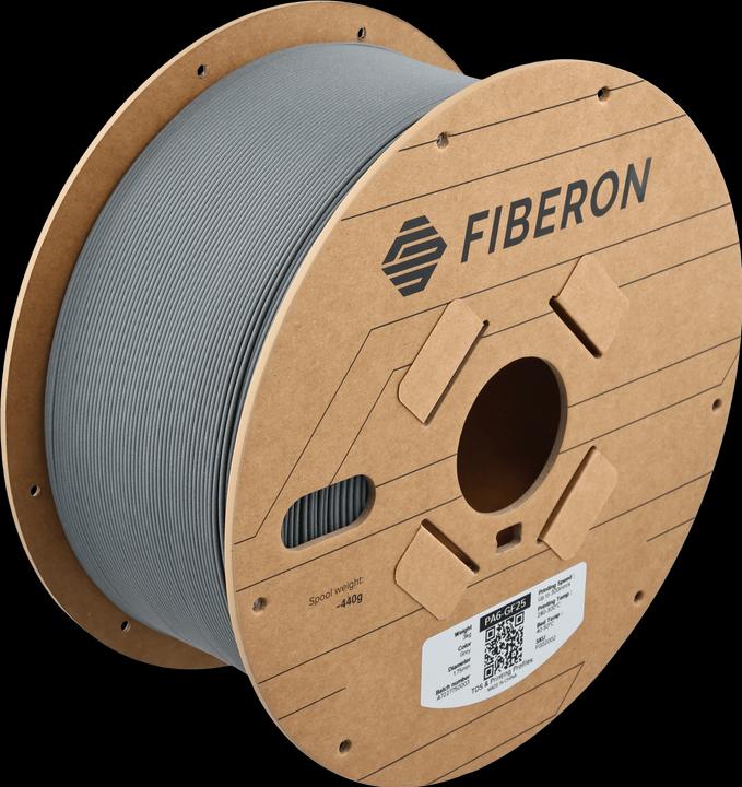 Actual product image Polymaker PA6-GF25 1,75mm GREY 3kg (Nylon, 1.75 mm, 3000 g, Grey)