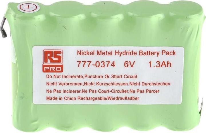 Actual product image Rs Pro NiMH AA x 5 1300mAh 6V Pack (5 pcs., AA, 1300 mAh)