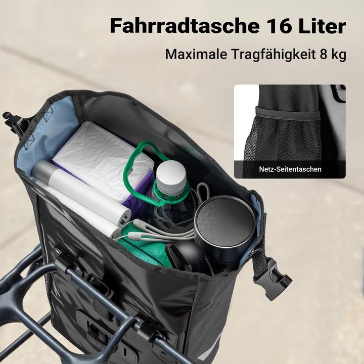 Produktbild Wiltec Gepäckträgertasche (16 l, Gepäckträgertasche)