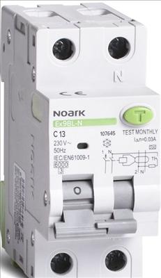 Produktbild Noark Electric FI/LS 1P+N 6kA 13A 30mA Typ A