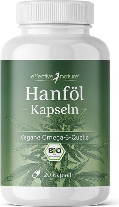 Produktbild Effective Nature Bio Hanföl Kapseln (120 Stück, Kapseln)