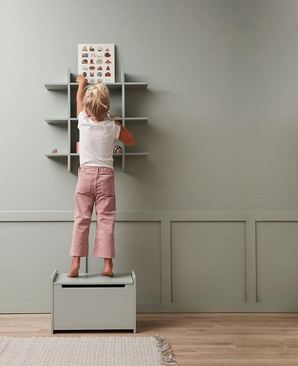 Immagine prodotto Kids Concept Mensola da parete in metallo/legno verde