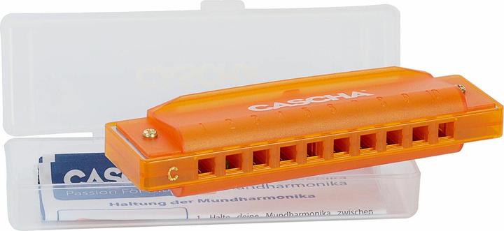 Fun Blues Harmonica Orange (incl. hard case and flyer) (Harmonica, Diatonic, C major)