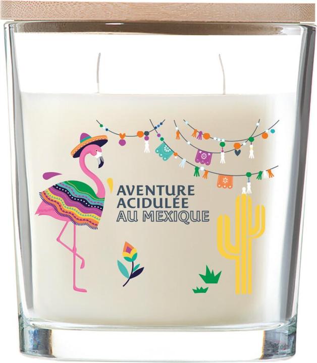 Produktbild Ambiances Devineau Duftkerze ovales Glas mit Bambusdeckel 30Std. Verveine Citron du Mexique