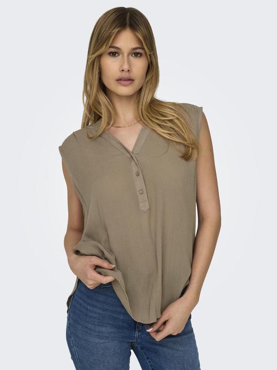 Actual product image Only Regular fit V-neck tank top Top (36)