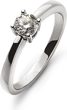 Produktbild Natsumi Schmuck Diamantring Weissgold 18K/750 0.25 ct H si (51, 750/18 K Gold)