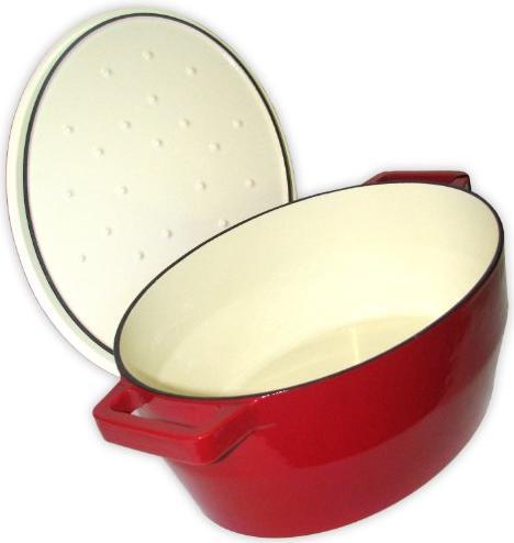 Produktbild Pyrex Slow Cook Bratentopf oval, mit Deckel, Länge: 330 mm, rot