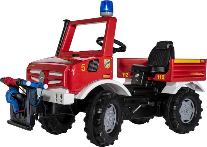 Produktbild Rolly Toys rollyUnimog Feuerwehr Unimog mit Seilwinde Tretfahrzeug für Kinder