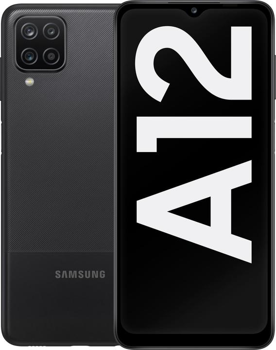 Produktbild Samsung Galaxy A12 (2021) EU (64 GB, Black, 6.50", Dual SIM, 48 Mpx, 4G)