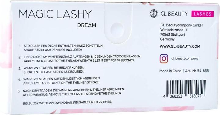 Nutritional values and ingredients GL Beauty Magic Lashy Dream (Rolling eyelashes)