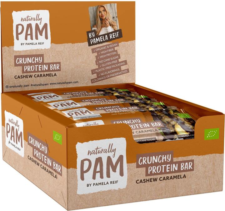 Immagine prodotto Naturally Pam Barretta proteica croccante (Cioccolato, Anacardo, 1 pz., 440 g)