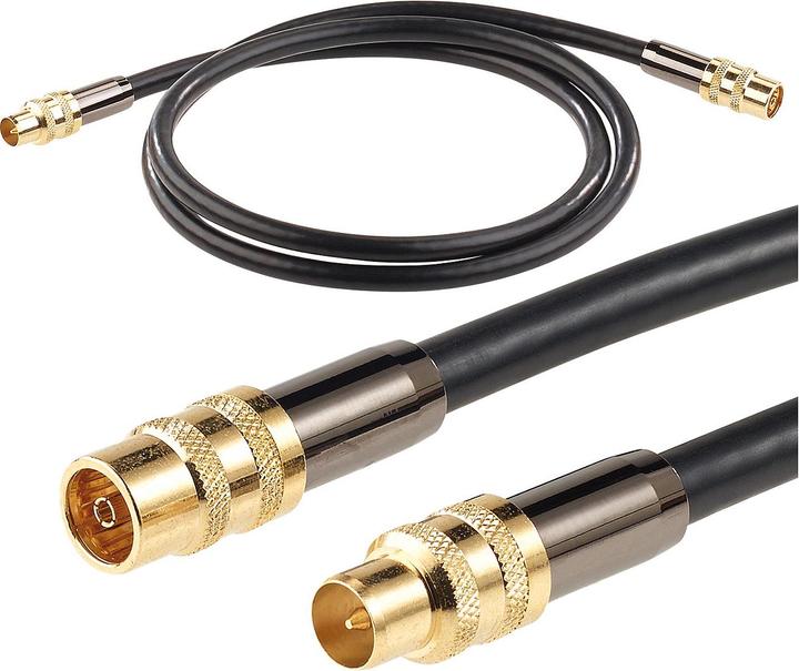 Produktbild Auvisio Premium-HDTV-Antennenkabel mit Koaxial-Stecker (105 dB, Antennenkabel)