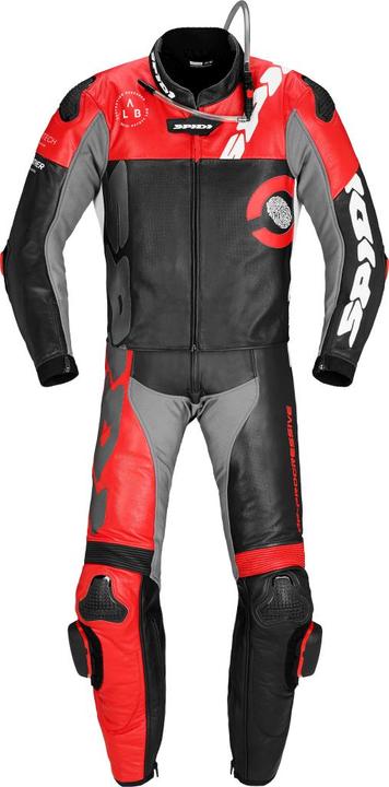 Produktbild Spidi DP-PROGRESSIVE TOURING Lederkombi 2-teilig schwarz-rot 58 (Herren, 58)