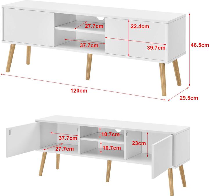 Image du produit En.Casa Eskilstuna (120 x 29.5 x 46.5 cm)