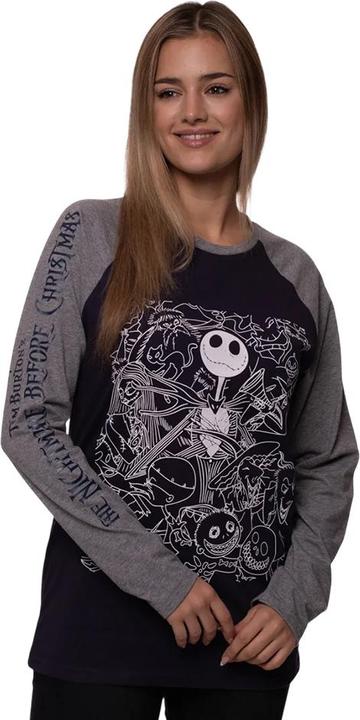 Produktbild The Nightmare Before Christmas Jack Crowd TShirt Langärmlig (M)