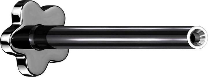 Produktbild Star Piercing Micro Threadless Labret-Stab Blume schwarz (ohne Messing, Titan G23)