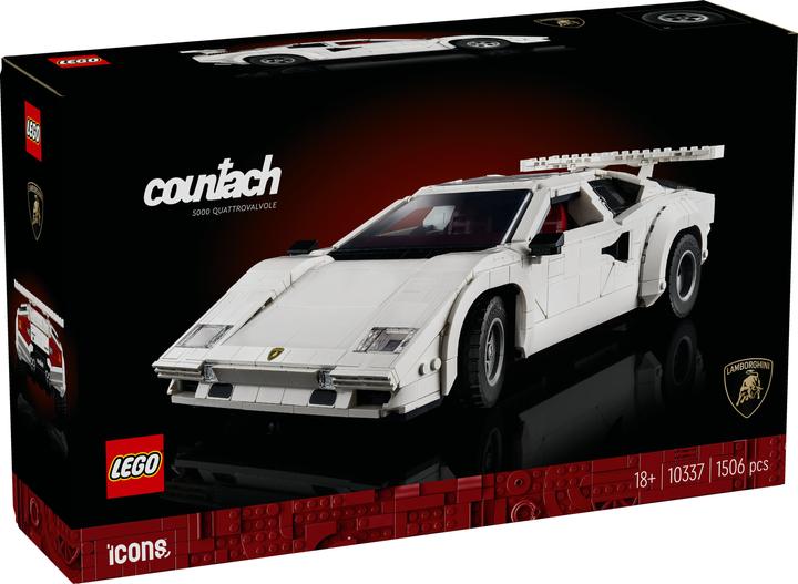Immagine prodotto LEGO Lamborghini Countach 5000 Quattrovalvole (10337, LEGO Icons, Set LEGO rari)