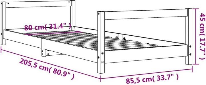 Produktbild VidaXL Jon (80 x 200 cm)