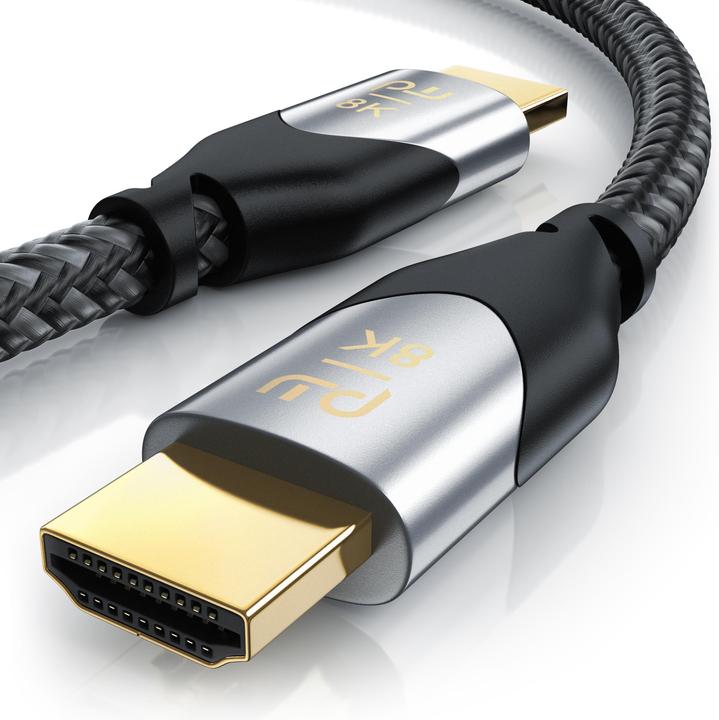Primewire HDMI Cable 2.1, Type A, UHD, Ethernet, 8K 7680 x 4320 @ 120 Hz, 4k @ 240 Hz, 3D TV, eARC, HDR10+ (1.50 m, HDMI)
