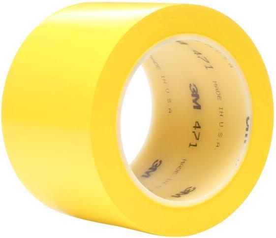 Image du produit 3M Scotch 471 Yellow Vinyl 33m Lane Marking Tape, 0.14mm Thickness (50 mm)
