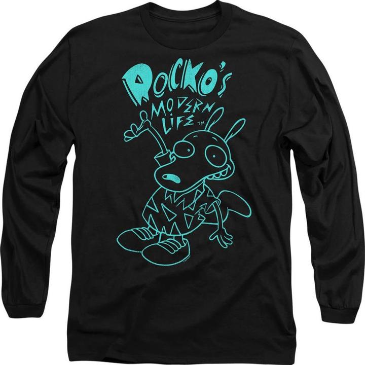 Actual product image Rocko´s Modern Life Unisex Adult Neon T-Shirt (XL)