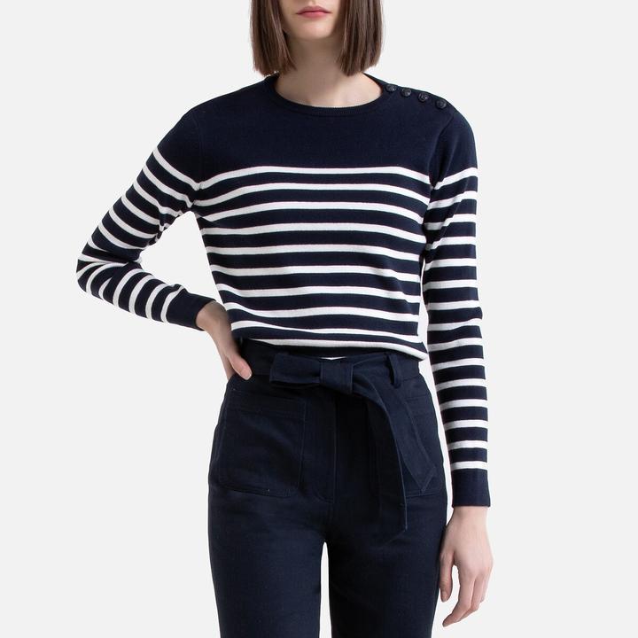 Image du produit La Redoute Collections Pull marin en coton biologique (M)