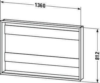 Immagine prodotto Duravit Set di installazione LIGHT & MIRROR per la versione Good and Better 1361x139mm