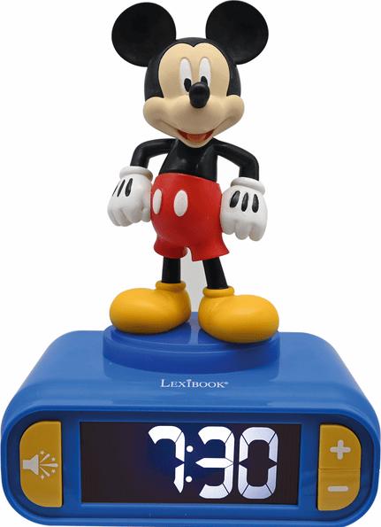 Lexibook Réveil Mickey Mouse avec veilleuse 3D et sonneries spéciales