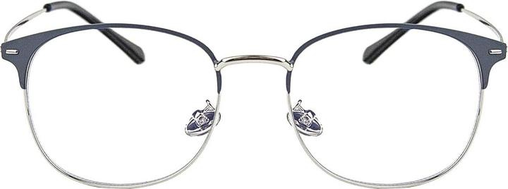 Produktbild JTI Anti-Blaulicht-Brille, Clubmaster - Grau / Silber