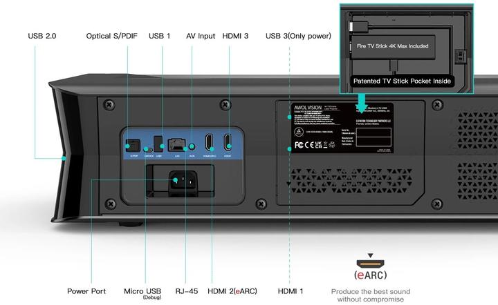 Produktbild AWOL Vision LTV-3000 (4K, 3000 lm, 0.25:1)