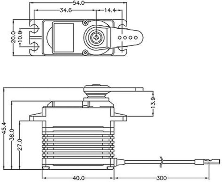 Actual product image Hitec hsb-9380th (7.4v/34kg/0.14s) ultra torque brushless digital hv servo