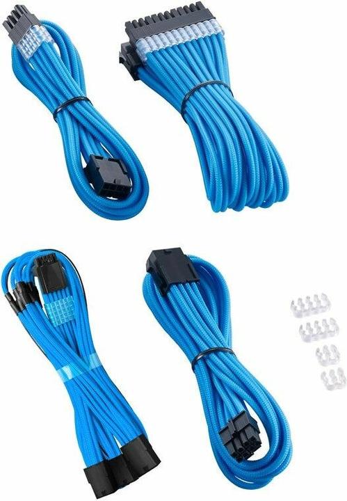 Actual product image CableMod Pro ModMesh 12VHPWR Cable Extension Kit - light blue