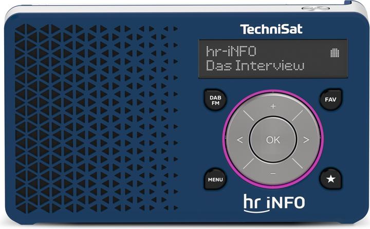 Actual product image TechniSat Digitradio 1 hr iNFO Edition dark blue/silver - mono (DAB+, VHF)