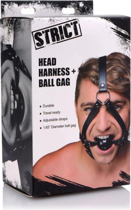 Produktbild XR Brands Head Harness + Ball Gag