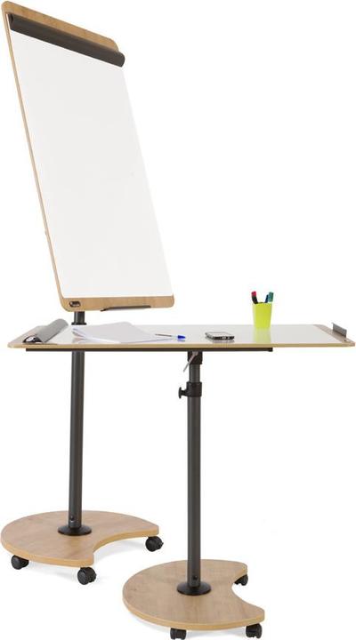 Actual product image Rocada Flipchart table, magnetic, 69x99 cm, wood look