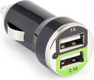 Image du produit Sbox CC-221B Chargeur de voiture double USB CC-221B blackberry black