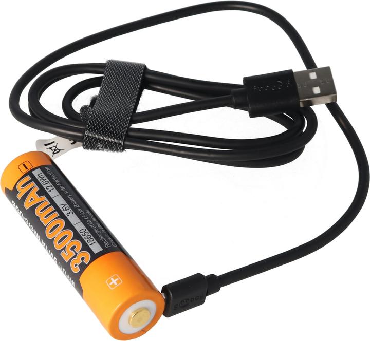 Image du produit Fenix Batterie 18650 protégée avec fonction de charge USB, avec AccuSafe