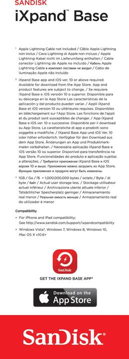 Produktbild SanDisk iXpand Base 64GB (15 W)