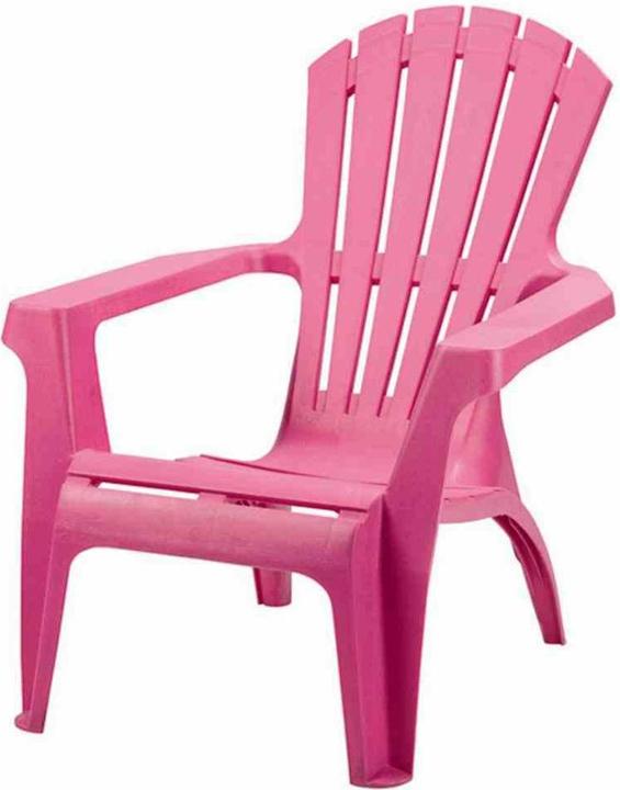 Produktbild ProGarden Deckchair Dolomiti, 75x86x86 cm, Gestell und Flächen aus Kunststoff in pink, stapelbar