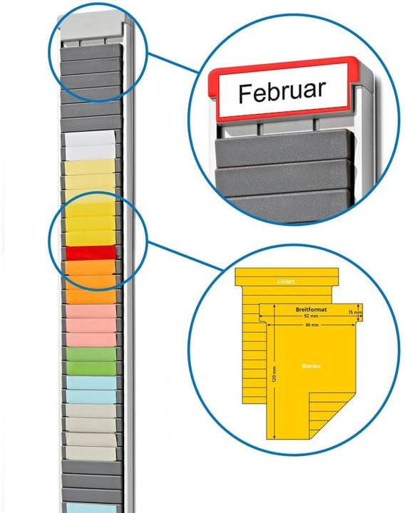 Produktbild Ultradex T-Kartenmodul Aluminium silber 35 Planungsfelder
