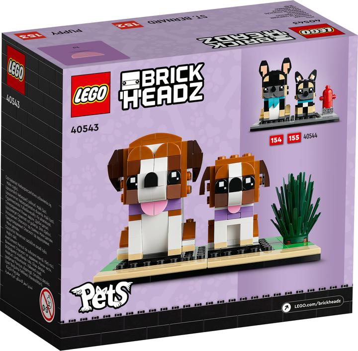 Image du produit LEGO BrickHeadz Bernhardiner 40543 (40543, LEGO Brickheadz, LEGO difficiles à trouver)
