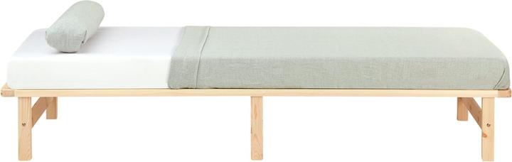 Image du produit Jamb Lit en bois de palette 90x200cm bois massif blanc (90 x 200 cm)