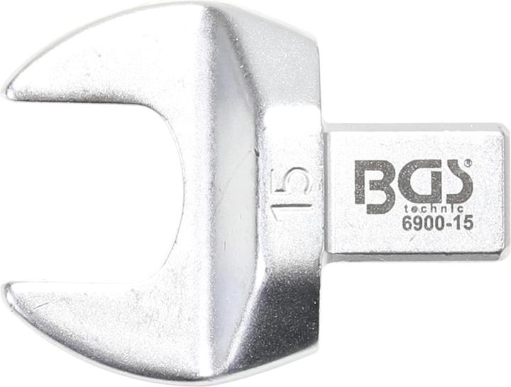 BGS Einsteck-Maulschlüssel 15 mm Aufnahme 9 x 12 mm (15 mm)