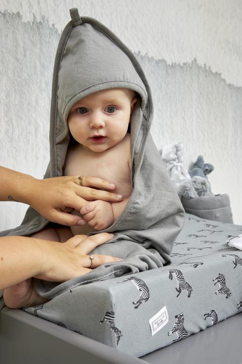 Immagine prodotto Meyco Sciarpa con cappuccio 2 pezzi Basic jersey grigio ghepardo