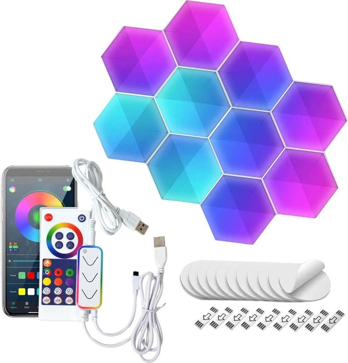 Actual product image Hermex Hexagon-Lichtpaneele